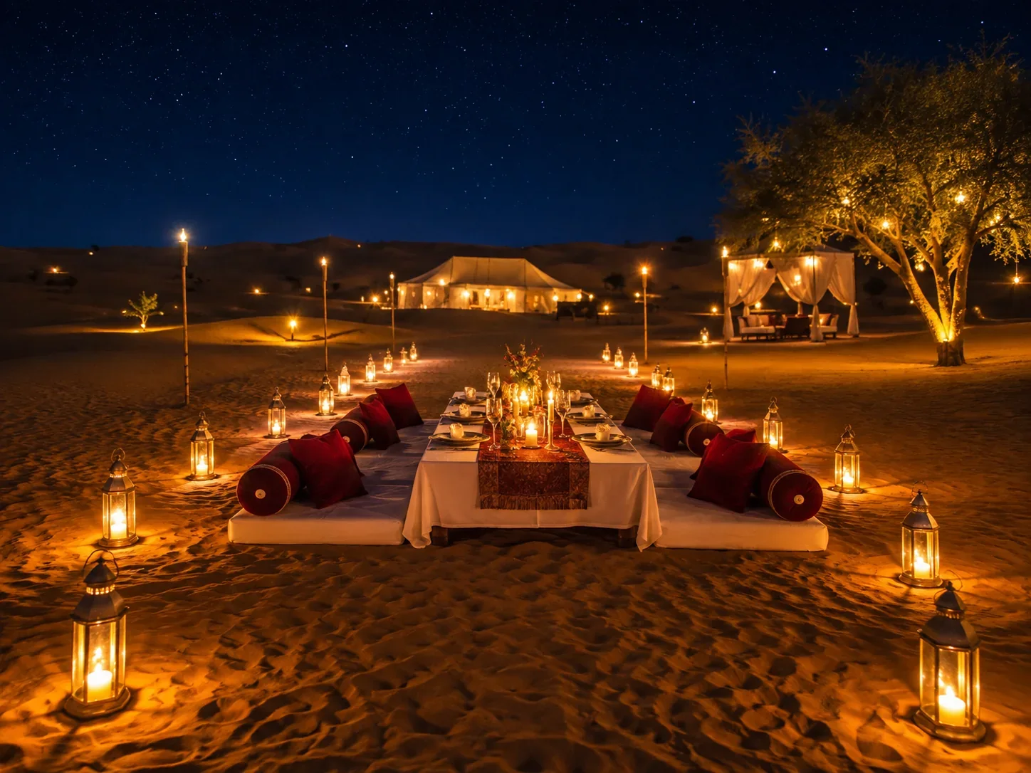 Private Dinner in the Thar Desert